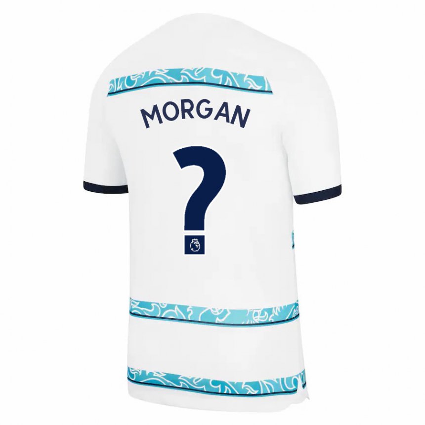 Kvinder Luke Badley-Morgan Hvid Lyseblå Tredje Sæt Spillertrøjer 2022/23 Trøje T-Shirt