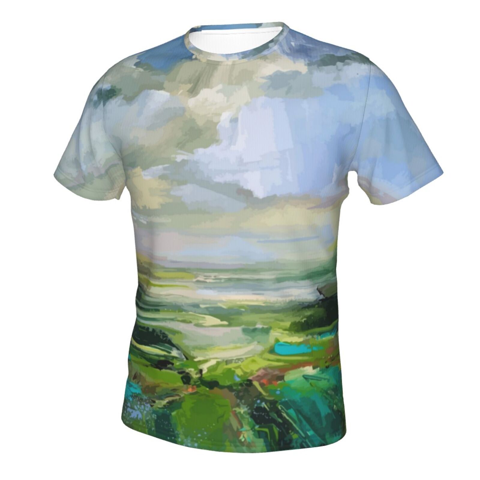 Summer Green Malerelementer Klassisk T-shirt