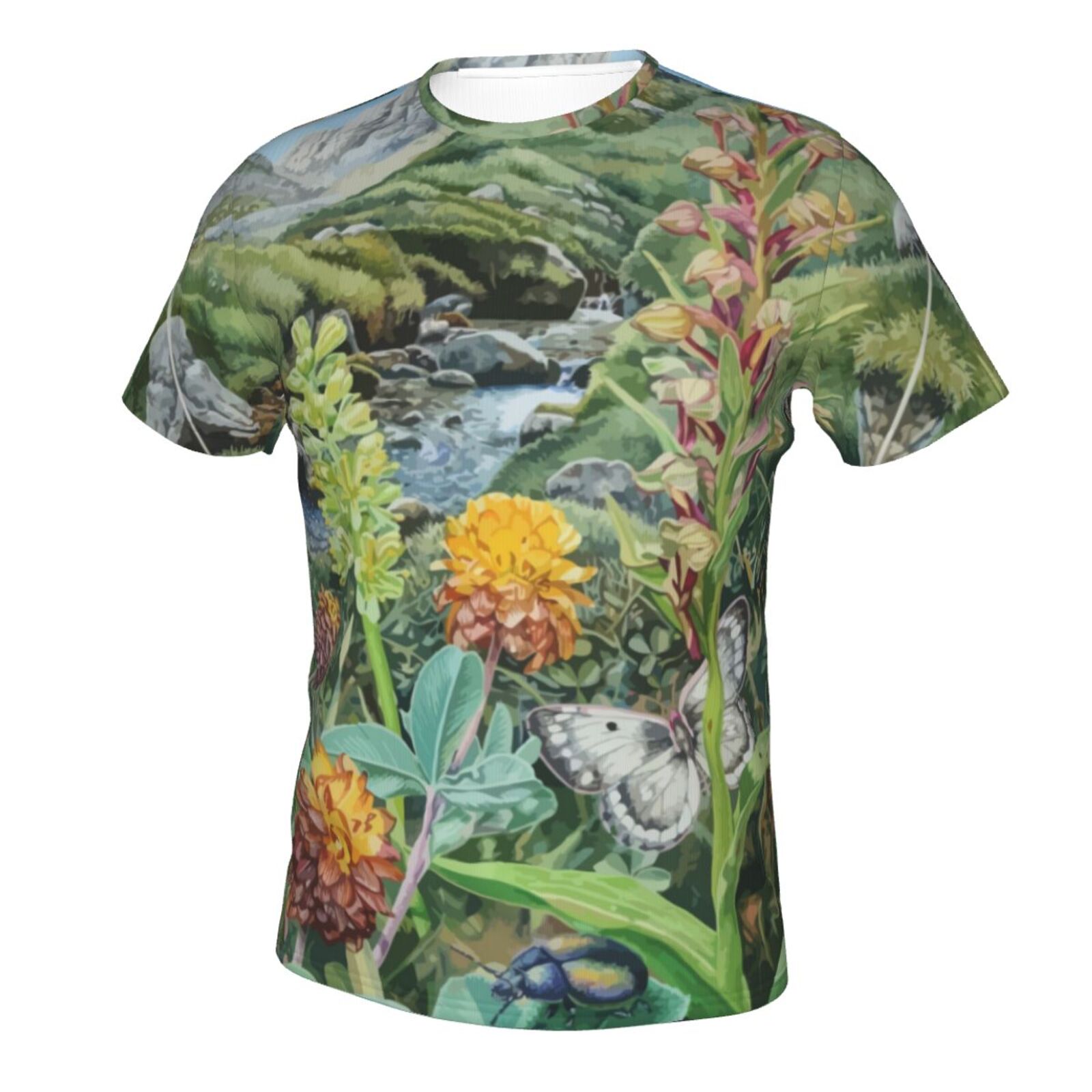 Leau Si Precieuse Composition Malerelementer Klassisk T-shirt
