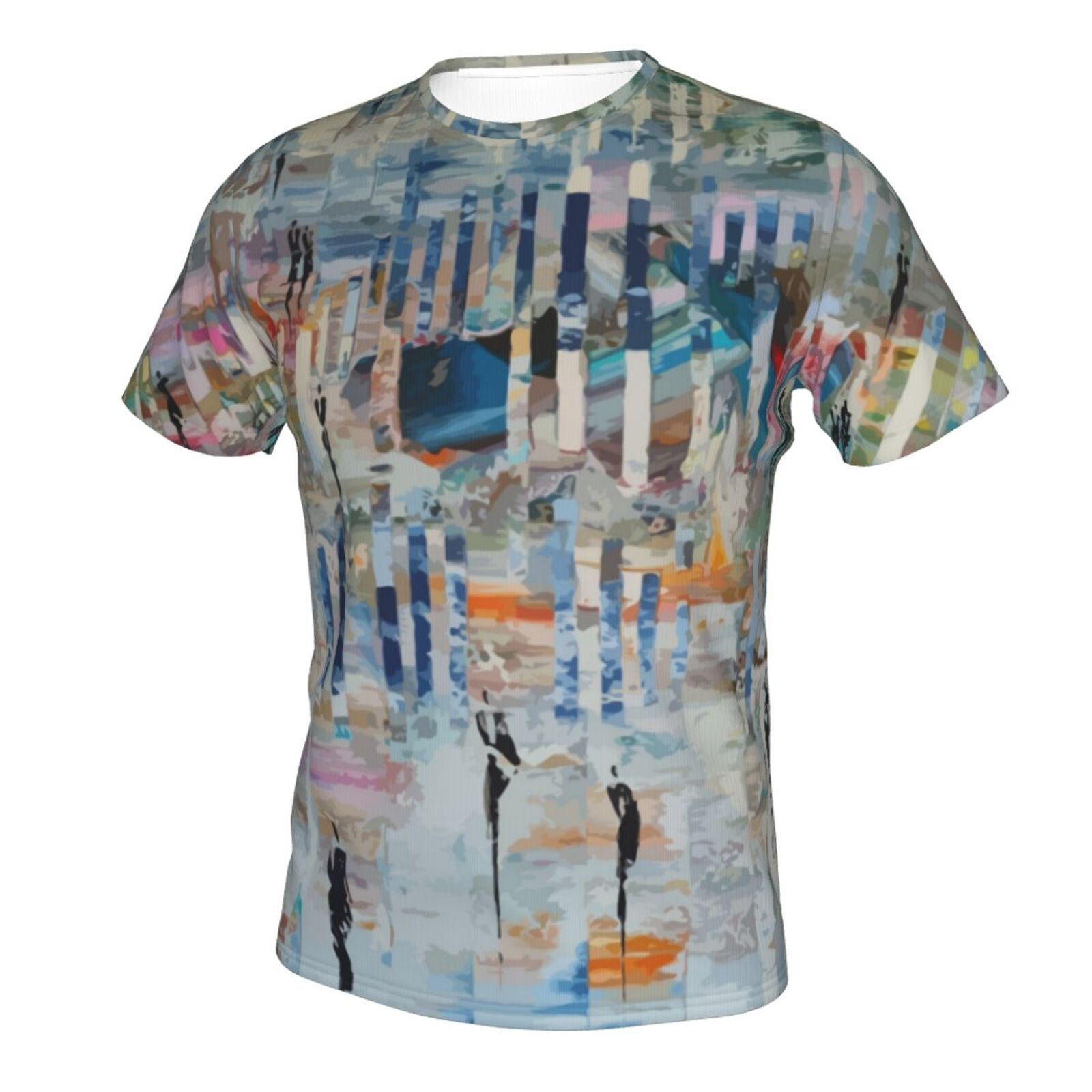 Walk In An Abstract World Malerelementer Klassisk T-shirt